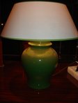 Keramiklampe grün altes Design