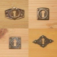 Altes rundes Schlüsselschild Schlüsseleinführung Schlüsselloch für alte Möbel 