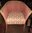 Lloyd-Loom Sessel rötlich-pink-farben um 1930