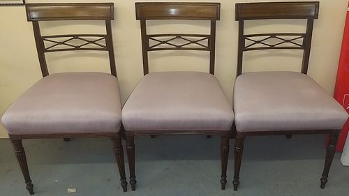 4-er Stuhlsatz Mahagoni-Stühle um 1820/30